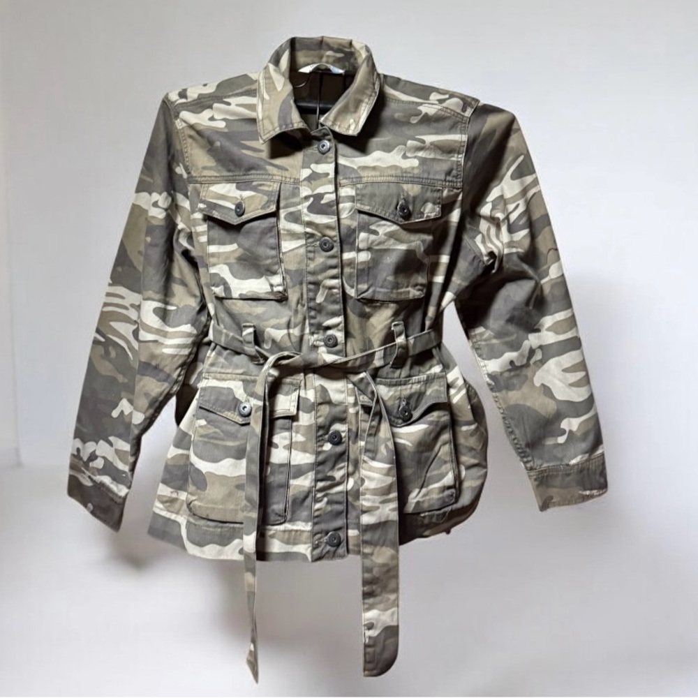 Highway Jeans ~ Women’s ~ Camo Jacket ~ 1X ~ Button Up ~ Military Jacket Coat
